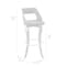 Armen Living Grady 29" Swivel Gray Faux Leather and Walnut Wood Bar Stool LCGRBAWAGR30 - alternate 3